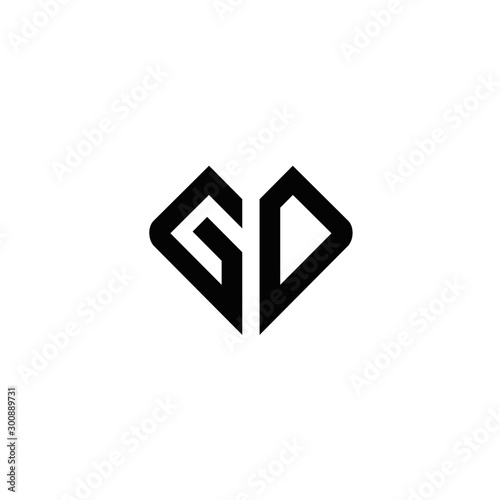 Free Download Letter GD logo icon design template elements - GFXLoad