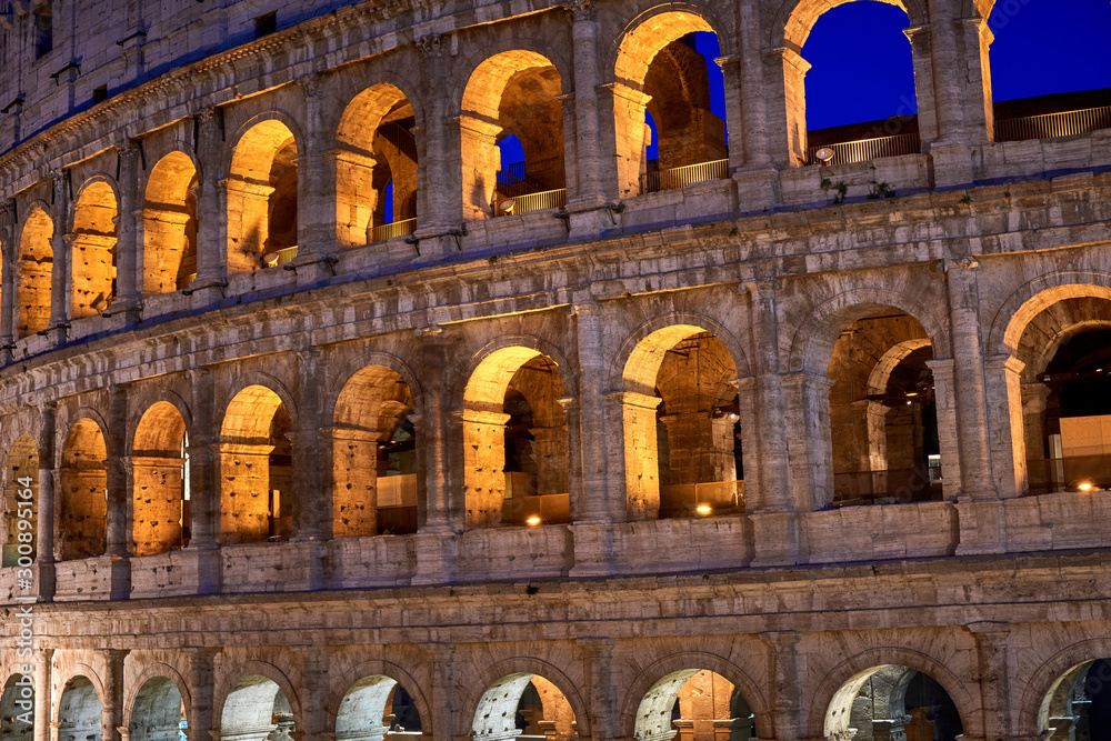 Colosseum golden hour Rome Italy