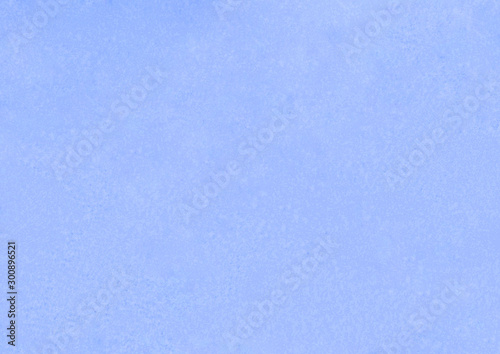 Abstract uniform blue background. Blue sky. Paper and watercolor texture. Hand drawn
