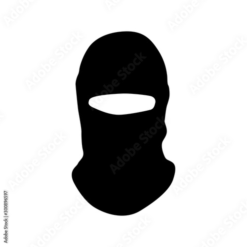 Vector masks of criminals, bandits and mafia