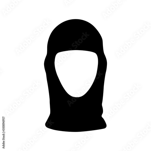 Vector masks of criminals, bandits and mafia