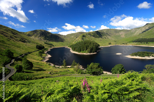 Canvas Print Summer view over Haweswater reservoir, Lake District National Park, Cumbria, Eng