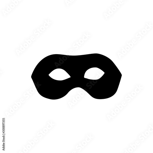 Vector masks of criminals, bandits and mafia