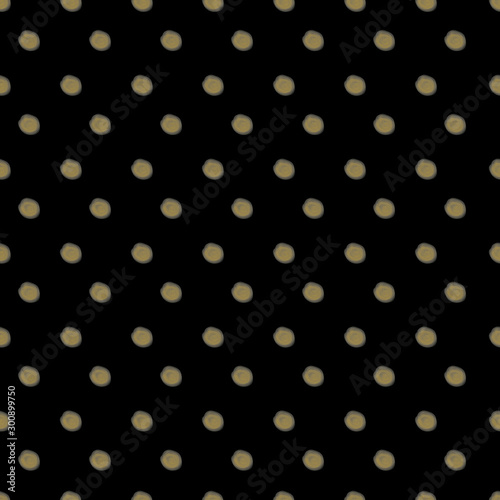 Seamless golden dots pattern print design
