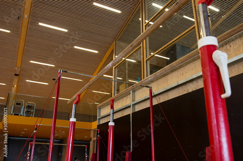 Gymnastic equipment in a gymnastic center in the Faroe Islads 