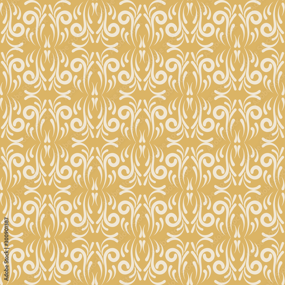 Seamless pattern with simple floral shapes Seamless pattern with simple floral shapes