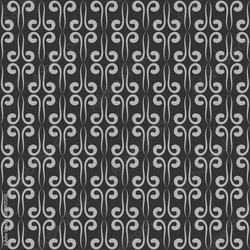 Black and white abstract seamless background wallpaper for your design. vector.