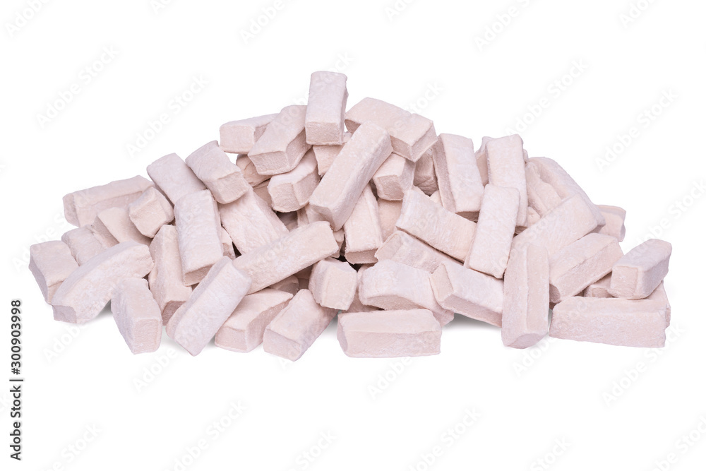 Heap of rectangular pink homemade cherry marshmallows. Heap of rectangular pink homemade cherry marshmallows.