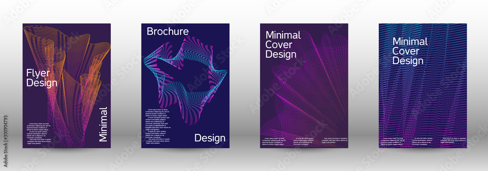 Cover design template set Cover design template set
