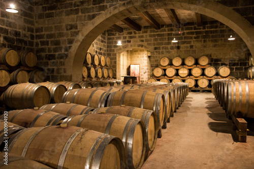 Win production in a winery in Malta