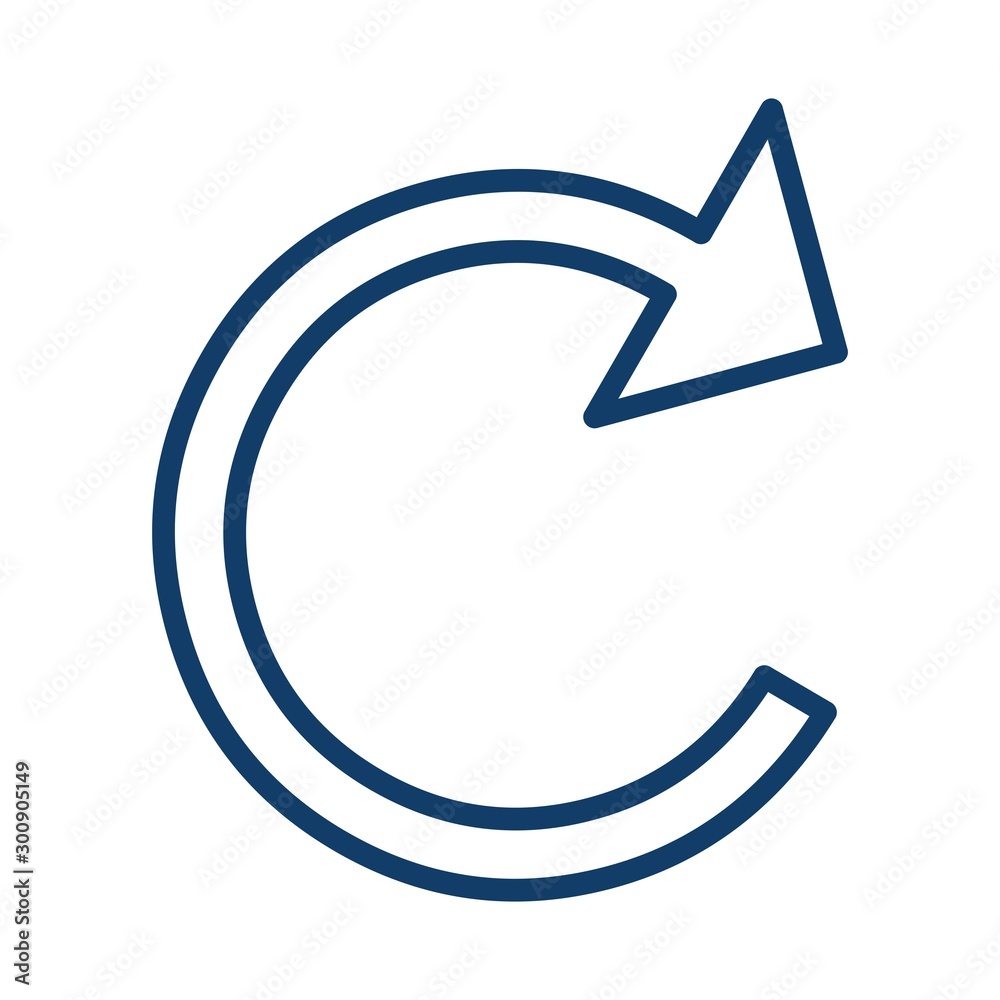 Refresh Arrow Vector Icon White Background Refresh Arrow Vector Icon White Background