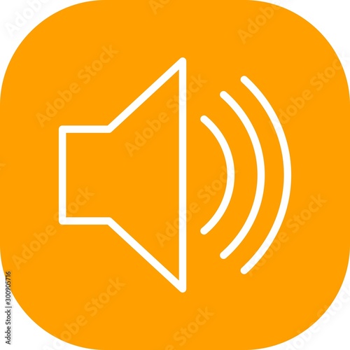 Speaker Vector Icon White Background