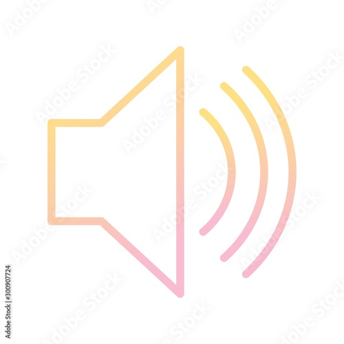 Speaker Vector Icon White Background