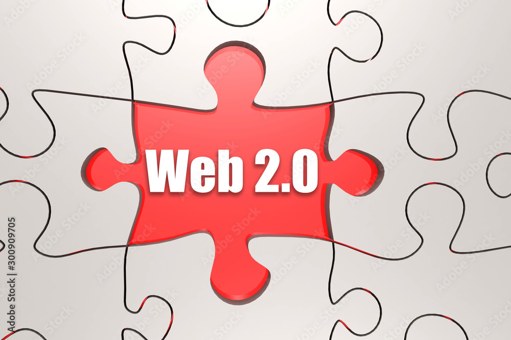 Web 2.0 word on jigsaw puzzle Web 2.0 word on jigsaw puzzle