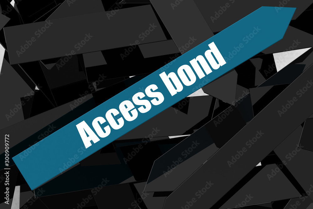 Access bond word on the blue arrow Access bond word on the blue arrow