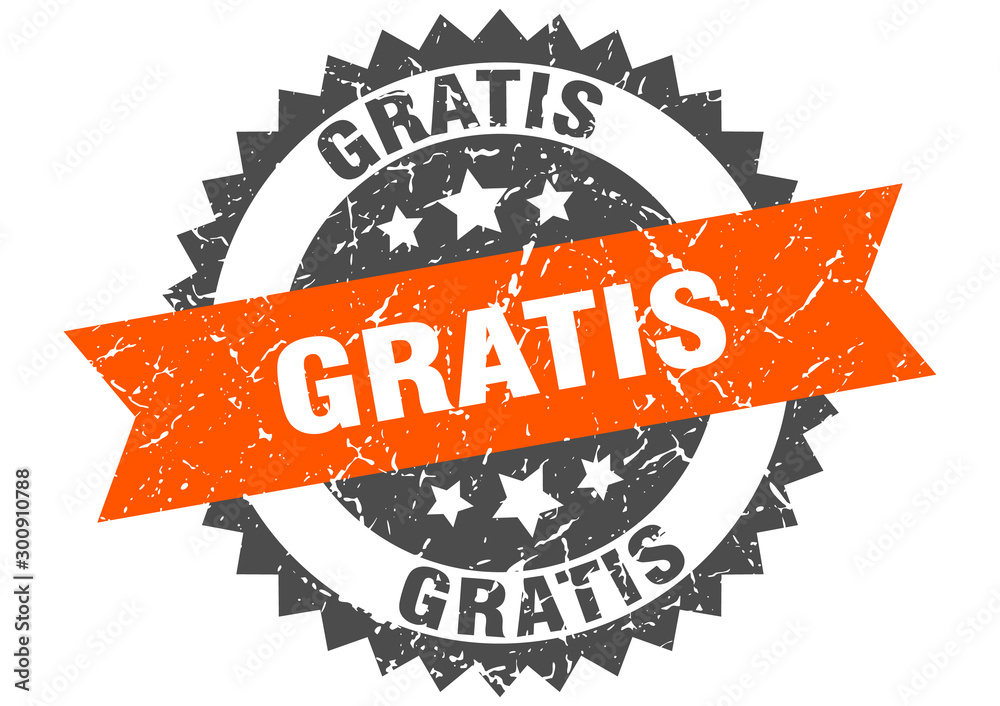 Fototapeta premium gratis grunge stamp with orange band. gratis