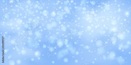 Snowflakes, snowfall. © niko180180