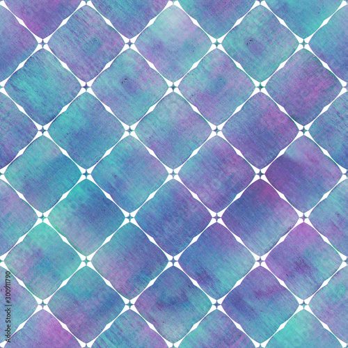 Watercolor abstract geometr...