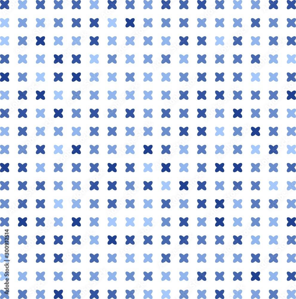 blue  seamless pattern with criss-cross