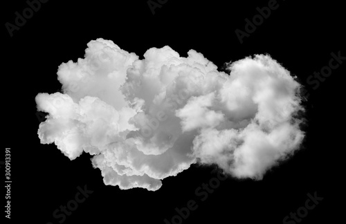 Fototapeta Naklejka Na Ścianę i Meble -  white clouds isolated on black background