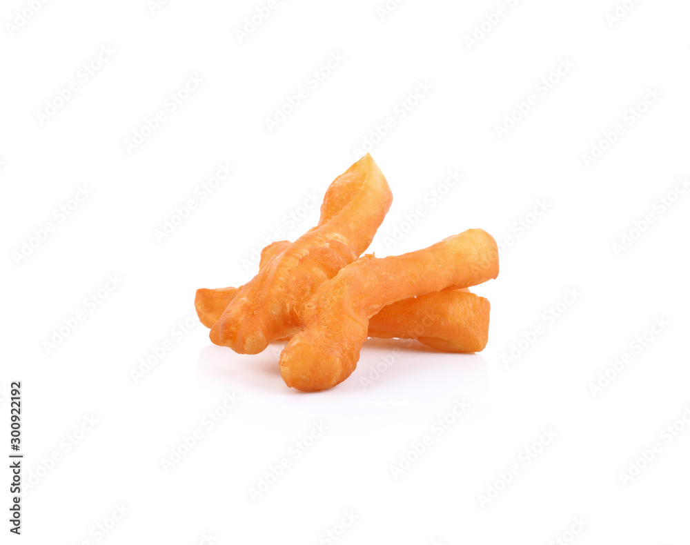 Fototapeta premium Fired Phongko asian food on white background.