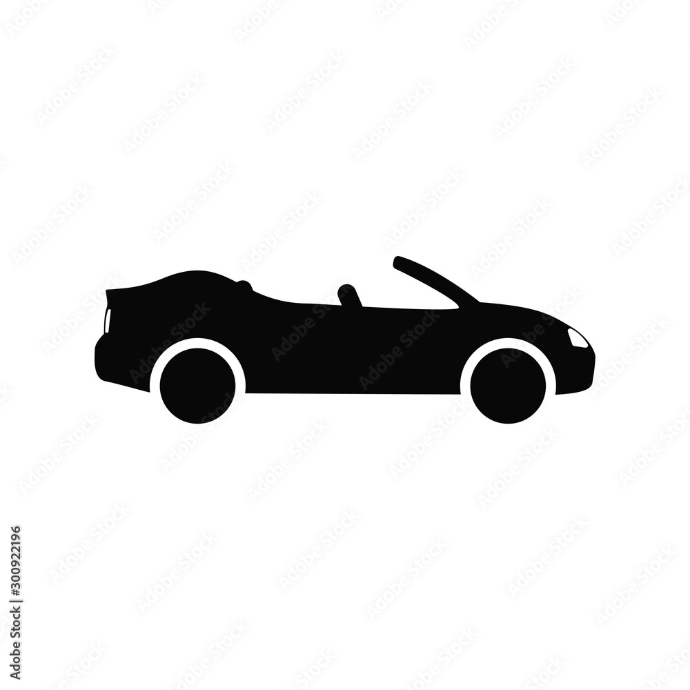 Car Convertible icon in simple style. Vector illustration EPS 10