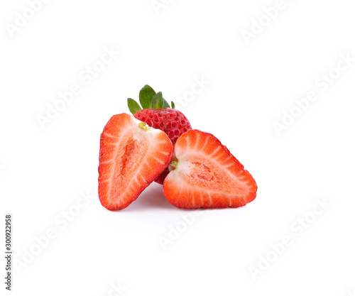 strawberry on white background