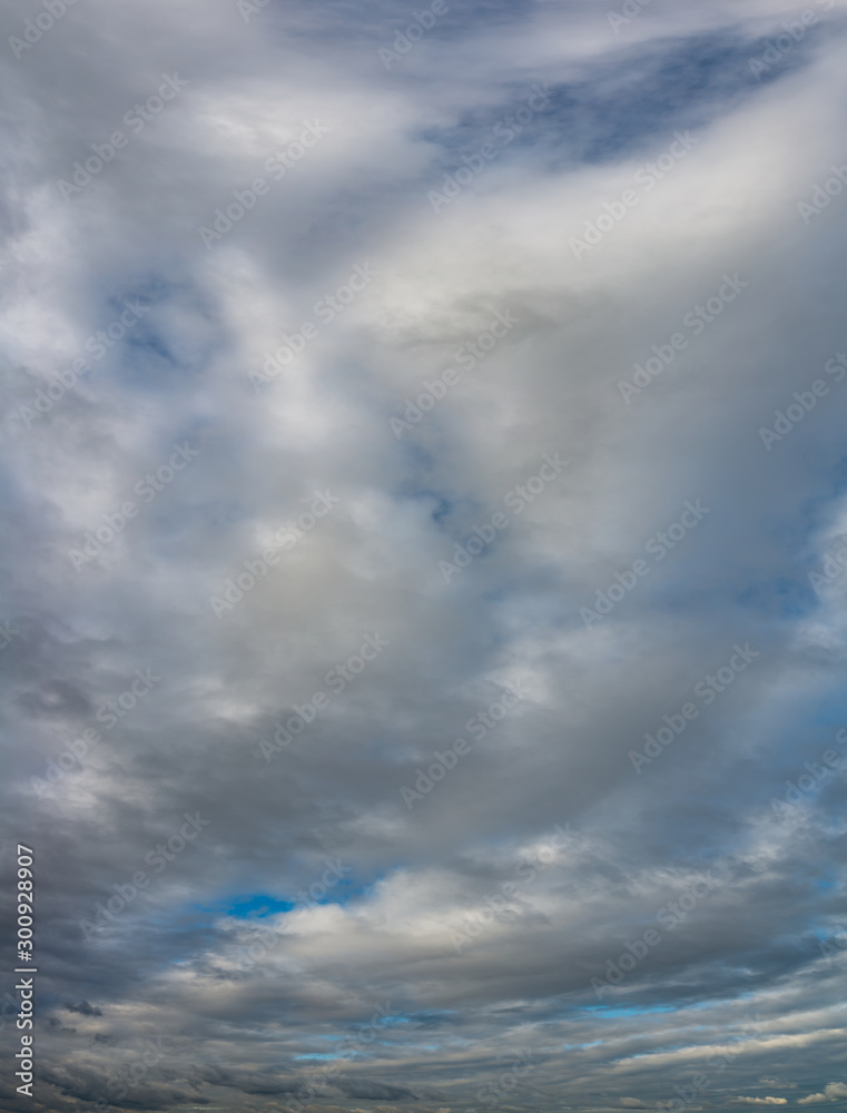 Fototapeta premium Fantastic clouds against blue sky, panorama