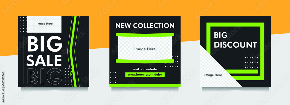 Squeare post banner template for social media. Modern promotion banner template for sale and discount. Anyone can use this design easily. Squeare post banner template for social media. Modern promotion banner template for sale and discount. Anyone can use this design easily.