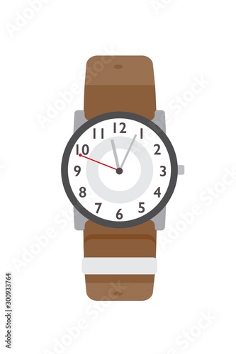 Canvas-taulu Wristwatch flat vector illustration