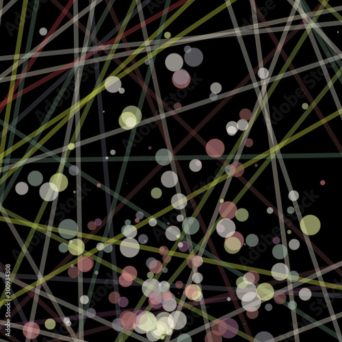 Colorful Lines Random Distribution Computational Generative Art background illustration