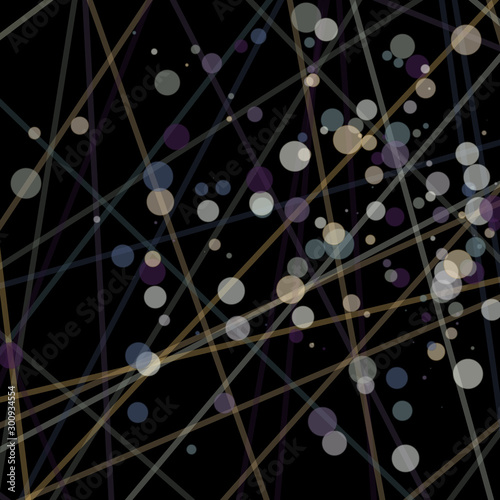 Colorful Lines Random Distribution Computational Generative Art background illustration