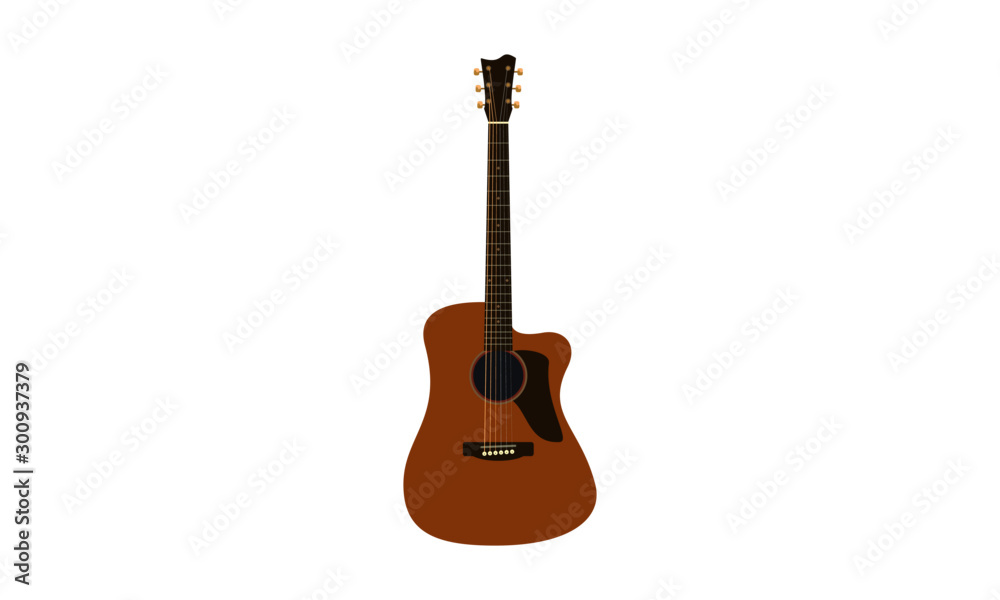 Naklejka premium Modern Acoustic Guitar