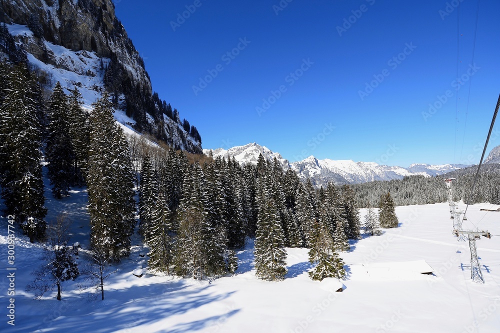 winter in mountains