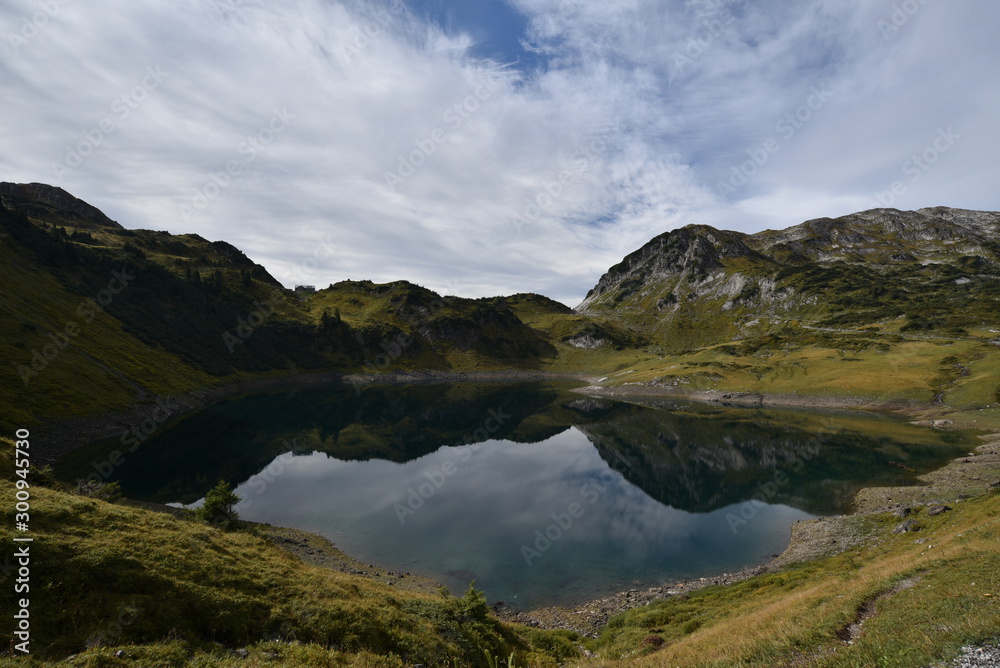 Lake Formarinsee in Vorarlberg, Austria
