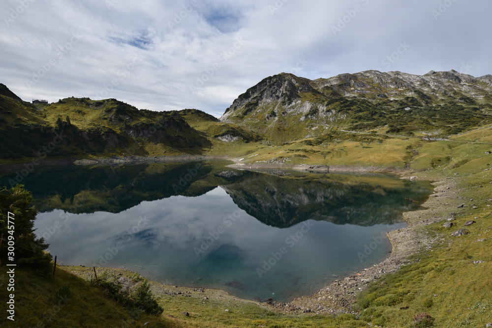 Lake in austrian Vorarlberg Formarinsee