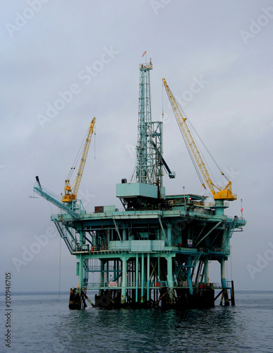 Fotografie Oil Platform C, Santa Barbara