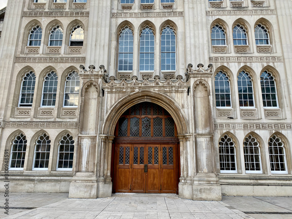 Entrance to the Guildhall, London