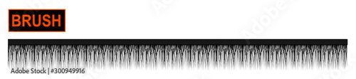 Decorative fringe brush for fashion and digital illustration. Customizable and colorizable trimming.