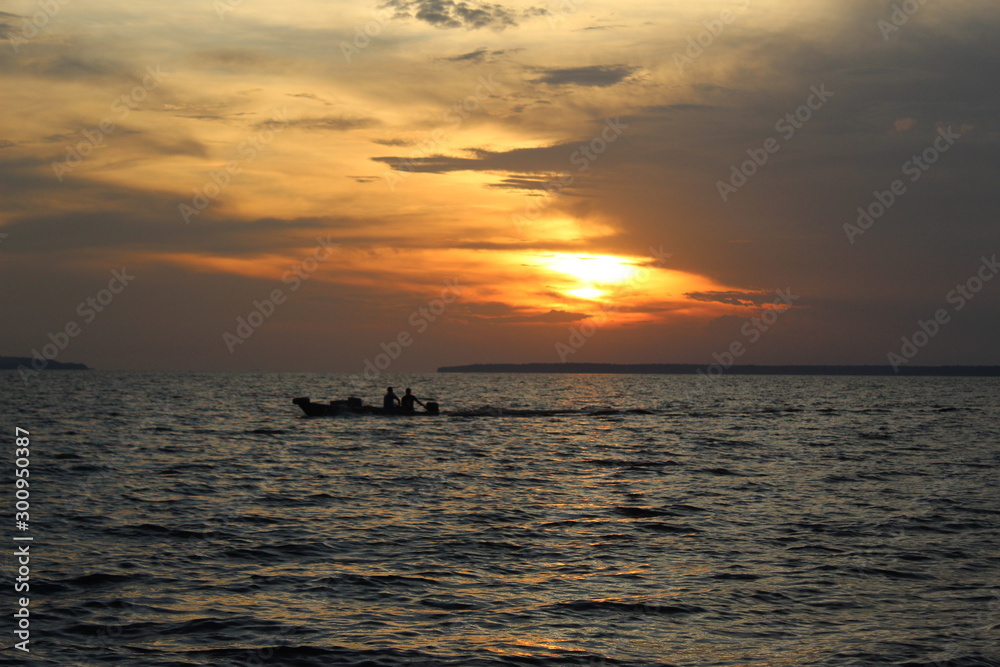 sunset at the sea