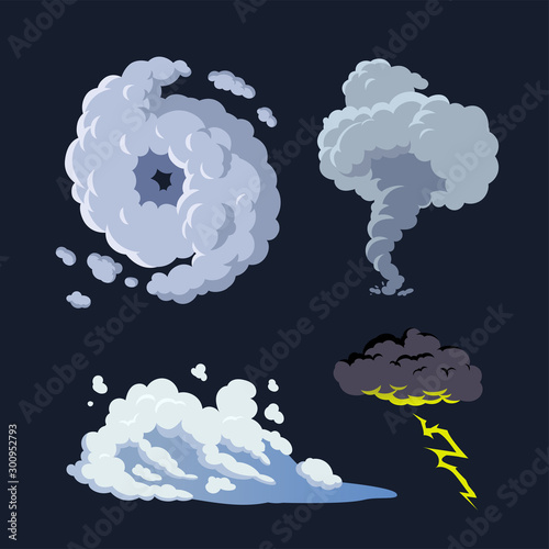 Hurricane storm surge tornado thunderstorm background