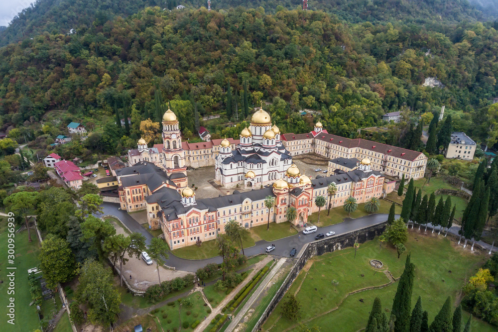 New Athos Monastery. Aerial. Akhali Atoni, Abkhazia