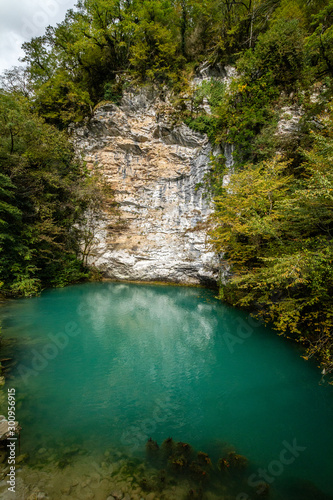 Blue Lake  Ritsa National Park  Abkhazia