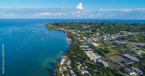 Aerial view of Arecibo, Puerto Rico photo