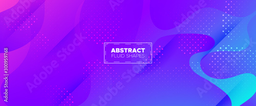 Purple Abstract Poster. Movement Illustration. 
