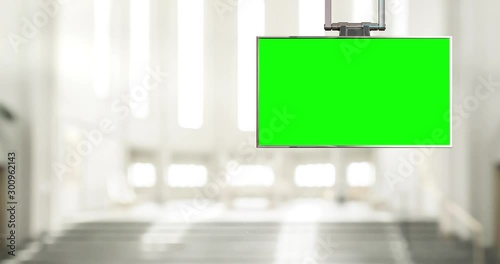 Office Virtual Set Backdrop for Green Screen Video Productions