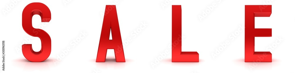 sale red 3d text rendering illustration graphic sale red 3d text rendering illustration graphic