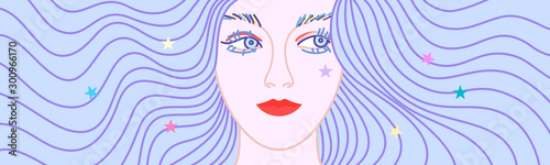Cool girl illustration