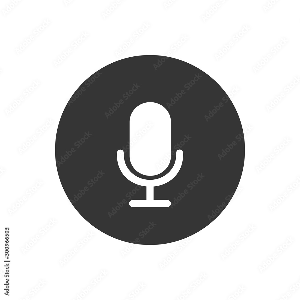 Mic icon vector. Mic vector graphic Mic icon vector. Mic vector graphic