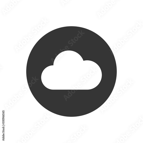 Grey Music streaming service icon isolated on gray background. Sound cloud computing, online media streaming, online song, audio wave. Vector